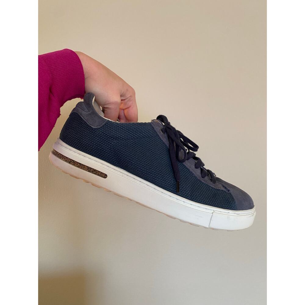 Birkenstock Suede Leather Bend Low Sneakers 42 Womens 11/ Mens 9 Blue